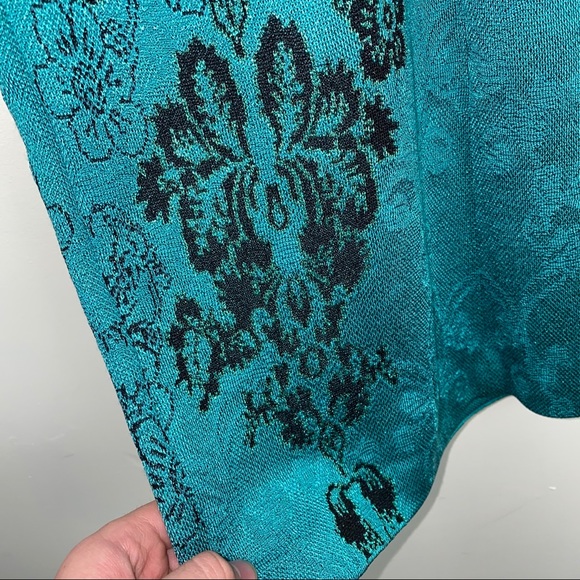 St. John Floral Cascade Jacquard Knit Sheath Dress - Picture 6 of 10